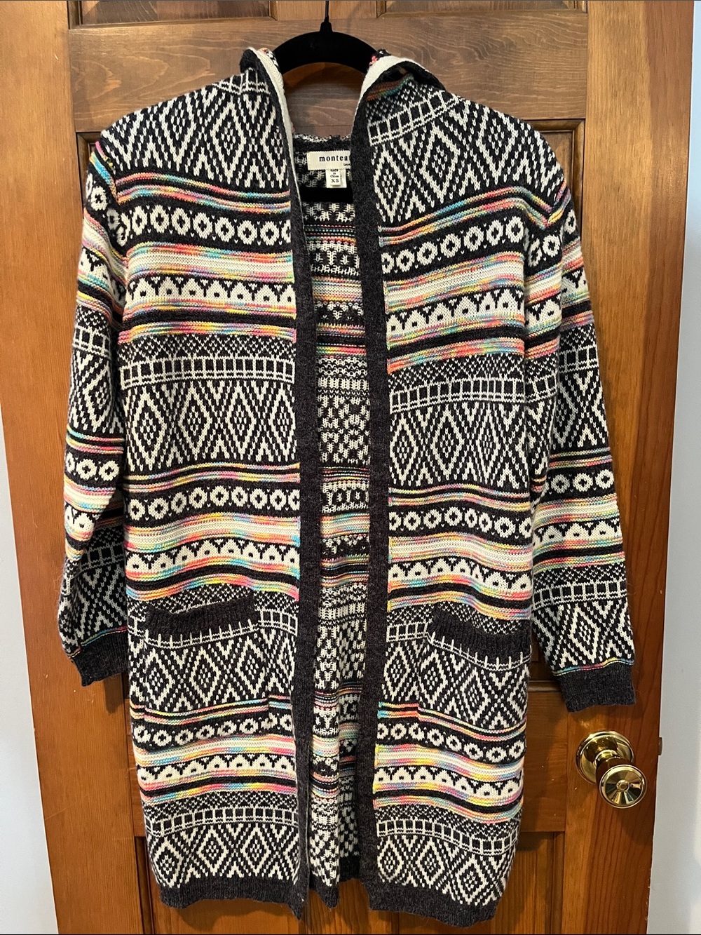 Monteau Open Front Hooded Cardigan